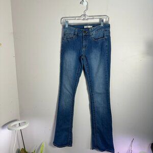 EUC Womens Jrs  Mudd Blue Pants Jeans Flex Stretch Skinny Boot  Denim 5